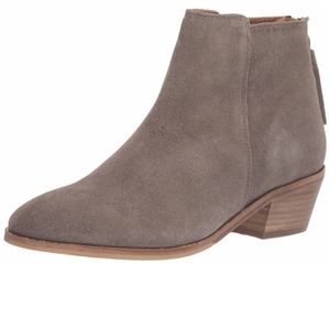 Joules light grey sued booties size 10